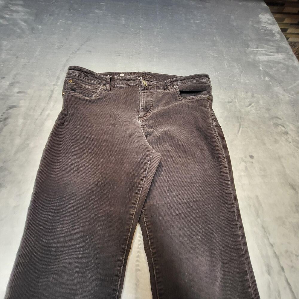 KUT From The Kloth Pants Womens 12 Brown Flared Corduroy Chino Stretch - Picture 2 of 10